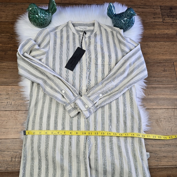 Nili Lotan FLAWED Malia Striped Button Dress Small - Picture 12 of 16